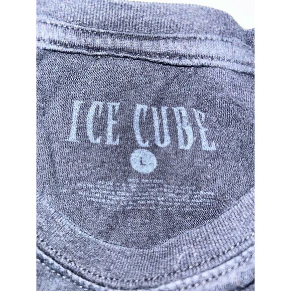 Ice Cube T-Shirt Mens Size L Black Ice Cube Graphic Crew Short Sleeve Shirt - Picture 3 of 4
